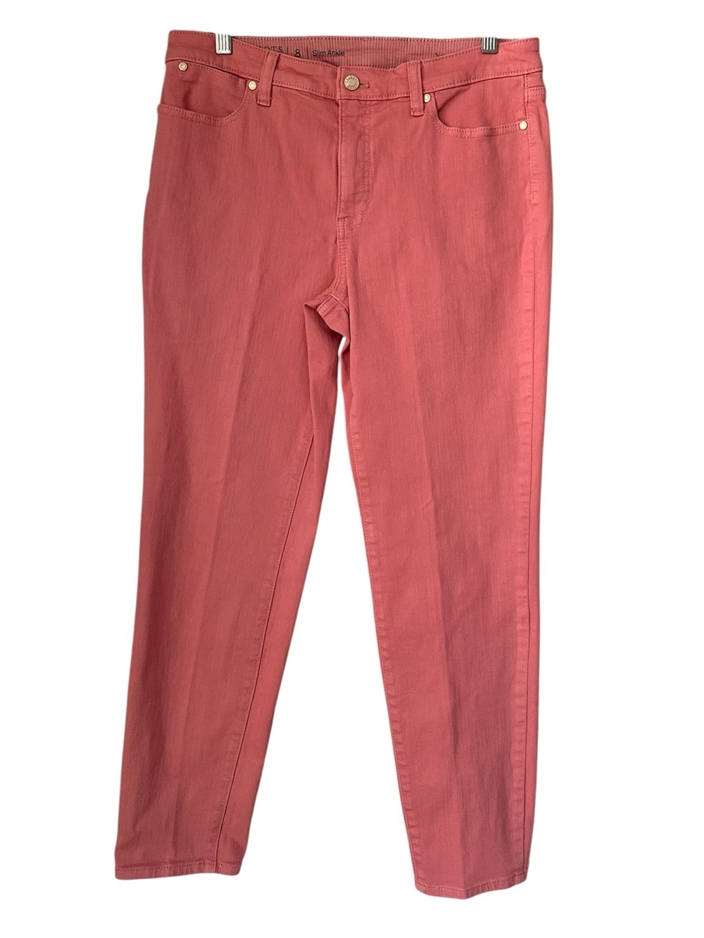 Talbots Flawless Slim Ankle Pink Jeans, Size 8 – New Without Tags